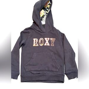 Roxy NEW Hope You Know Hoodie Pullover Blue Floral